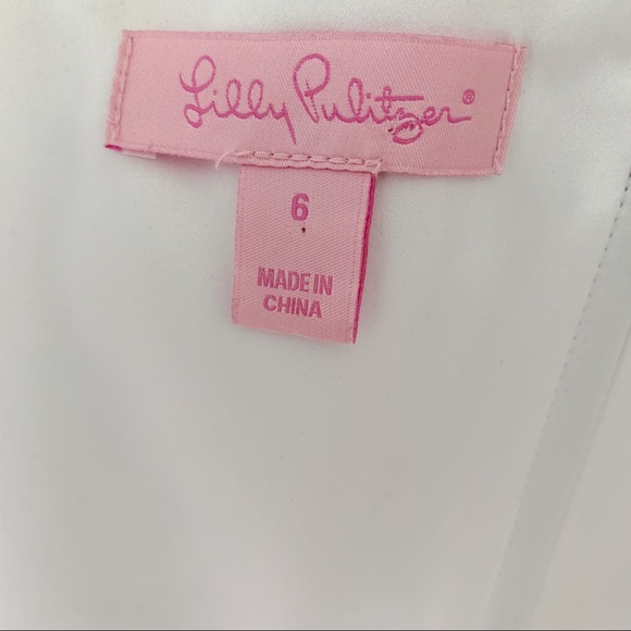 Lilly Pulitzer Strapless Dress Size 6 - Picture 3 of 3